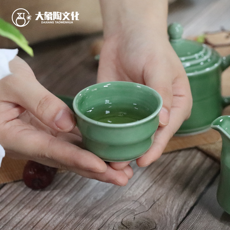 竹节杯陶艺陶瓷石膏注浆模具陶泥泥浆成型定制小茶杯茶盏大象陶