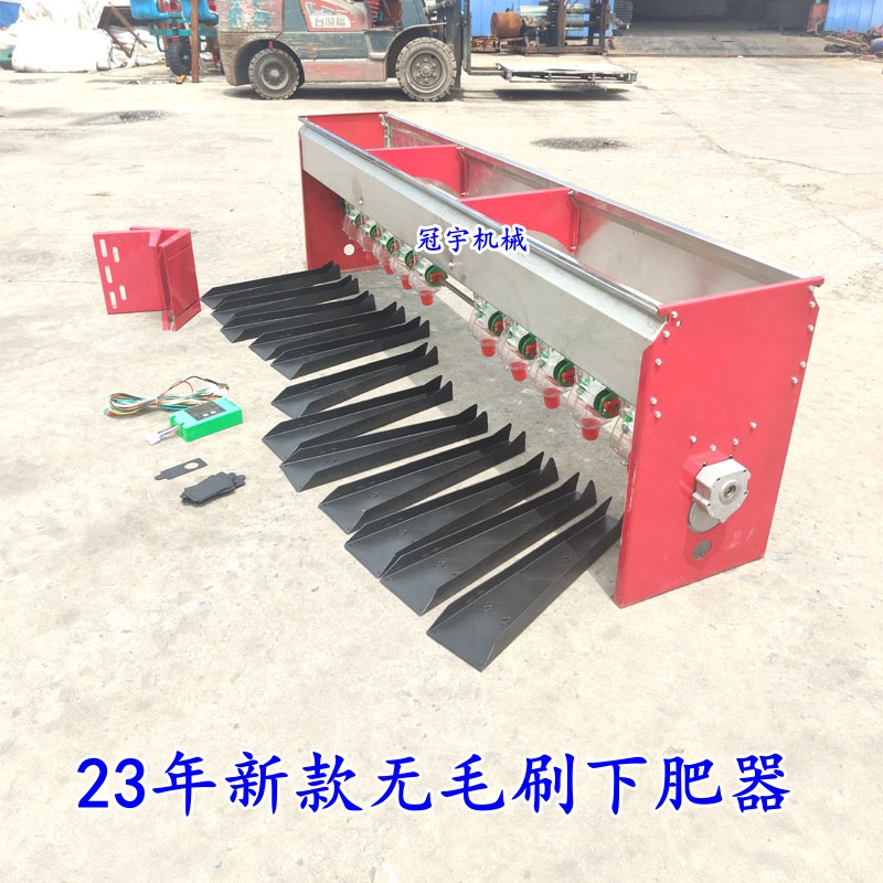 撒肥机不锈钢电动施肥机新款无毛刷下肥器加厚肥箱可定做配件齐全