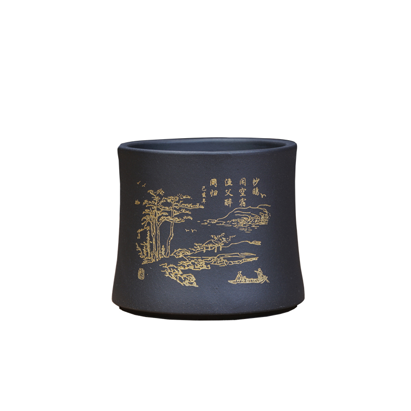 紫砂小花盆文竹小叶紫檀罗汉松金丝楠君子兰多肉盆景室内绿植盆栽