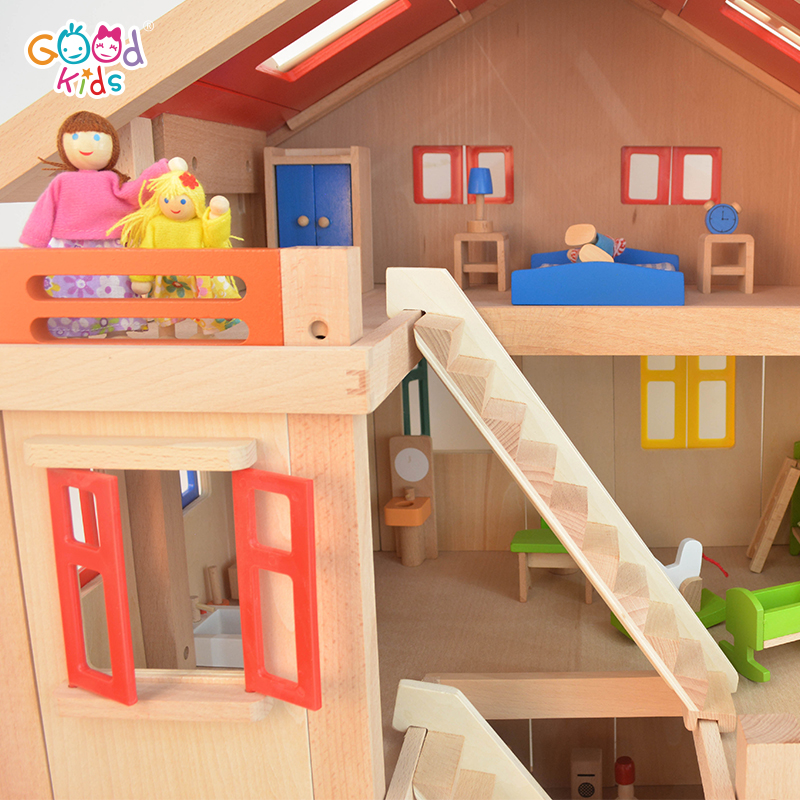 儿童益智diy小屋女孩木制大型别墅娃娃屋过家家公主别墅房子