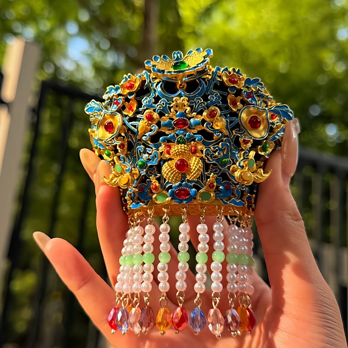 内蒙古博物院 点翠凤冠冰箱贴国风创意装饰品文创送朋友生日礼物,节庆用品/礼品,文化创意冰箱贴,淘宝优惠券,粉丝福利购,淘宝优惠卷