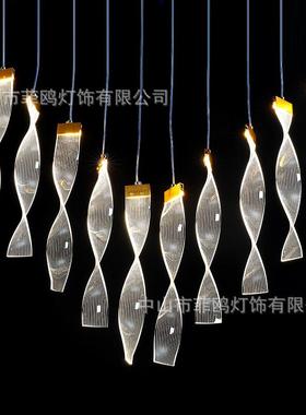 新款飘婚庆17254亚克力发光装饰亚灯0头克力带吊灯婚礼布置节日氛