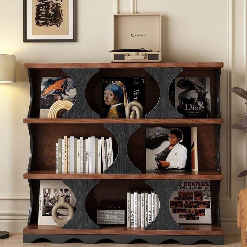 复古风边柜组合高颜5566值落置物架厅玄关多格展地示异柜形书客架,住宅家具,书架,淘宝优惠券,粉丝福利购,淘宝优惠卷