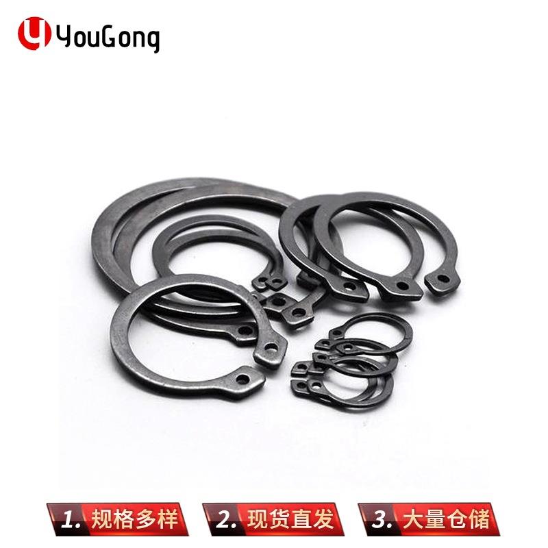65锰轴用卡环400反向止动挡圈C外型挡轴卡轴用弹性卡簧轴圈承卡