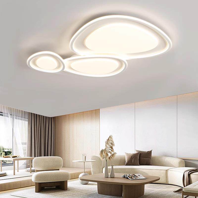 眼灯厅灯现客无品牌/代简约吸顶灯奶护油风眼中山灯具家护装灯饰