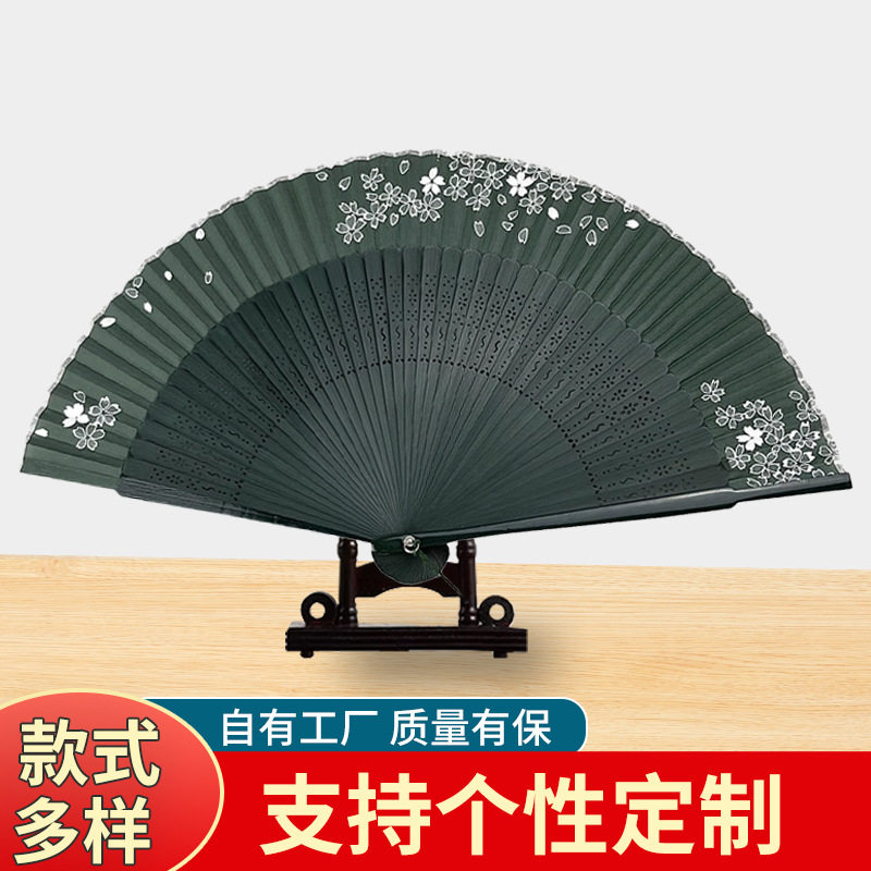 古风全竹折叠扇子广告批发