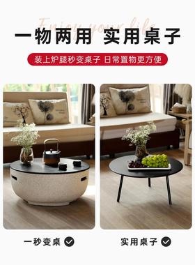 庭炉围煮茶用烤火炉取暖木炭烧48405院烤架户外烧烤炉家烤火盆室