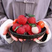 大创吉大利荔枝变色茶宠摆件精品具可玩养意茶茶UGG桌茶台装 饰茶