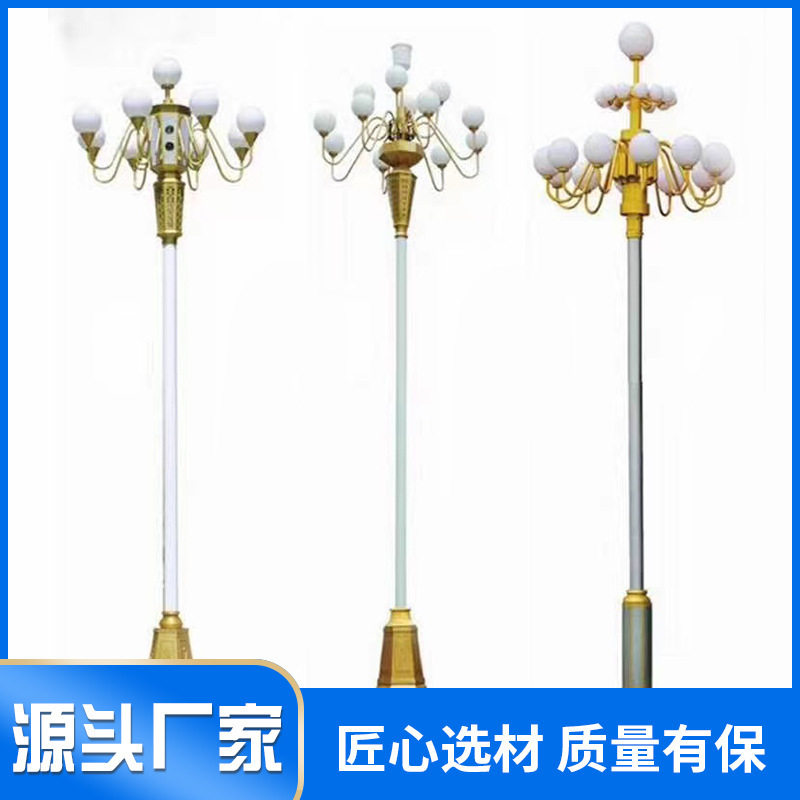 中华灯玉兰灯罩户外6广场灯led超亮10庭院灯8米景观灯中式道路灯5