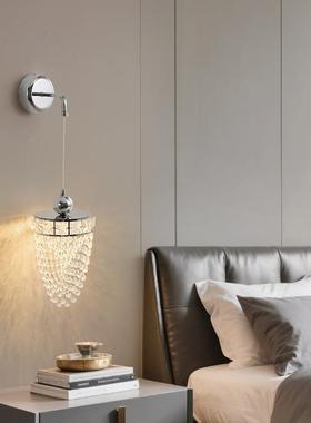 轻奢晶卧室床头灯025年新款IYI感设计师2创意吧台玄关吊小水吊灯