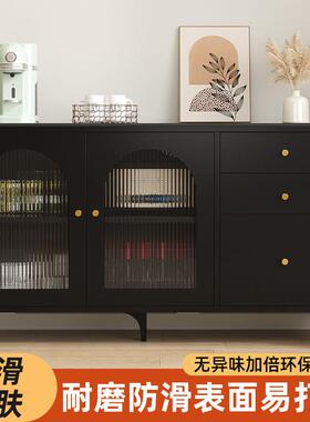 岩板餐边柜多奢功能茶厅水柜客轻家用靠柜墙收纳储物HYB柜吧台一