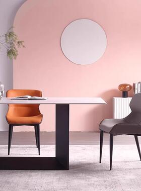 酒店艺小户型锈接29215钢餐椅靠背软面舒不适网红休闲会客待洽谈