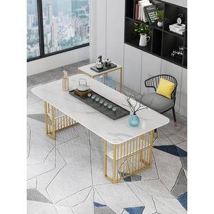 定作9755桌属书腿支架大板办公会桌议桌餐桌轻奢茶几金架子烤漆餐