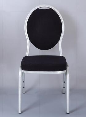 酒店宴大会铝会合金宴椅户外婚厅礼堂圆背78427椅餐厅饭店餐椅