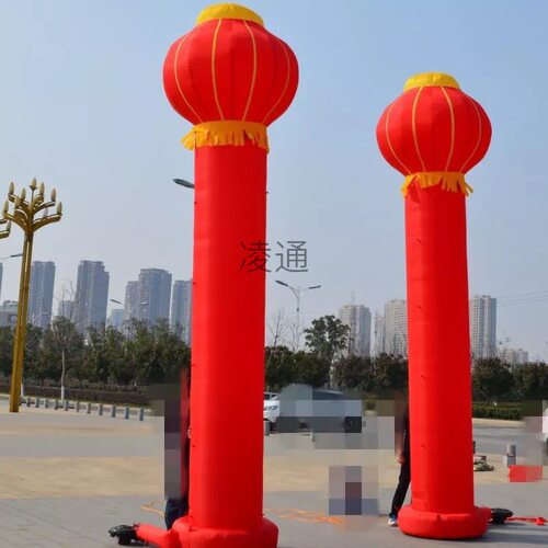 充气气柱灯笼柱立柱充气立柱拱门开业广告庆典开业婚庆彩虹门气模