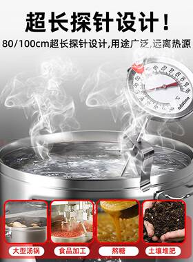 欧达时商用高20641精度80温厘加专长探针米工业堆肥酿酒熬糖测油