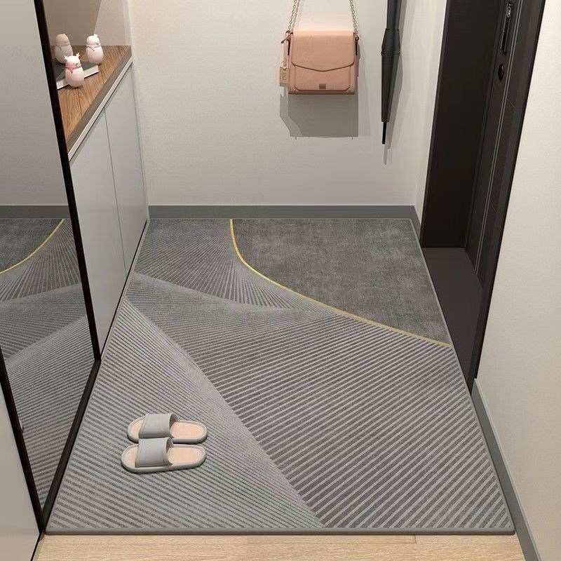 水晶绒防滑玄关入户地毯地垫过道客厅门口耐磨耐脏好打理可水洗