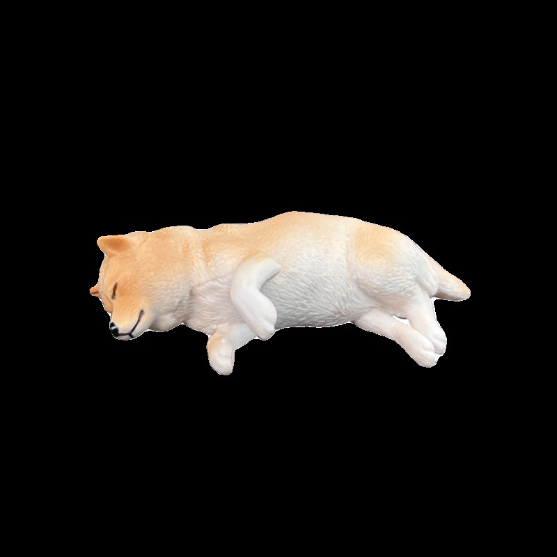 躺平可爱小狗汽车中控台窗边摆件治愈系狗狗公仔车载用品创意装饰