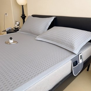 夏天凉感豆豆凉席高端冰丝席空调软席子高分子床笠床席床上三件套