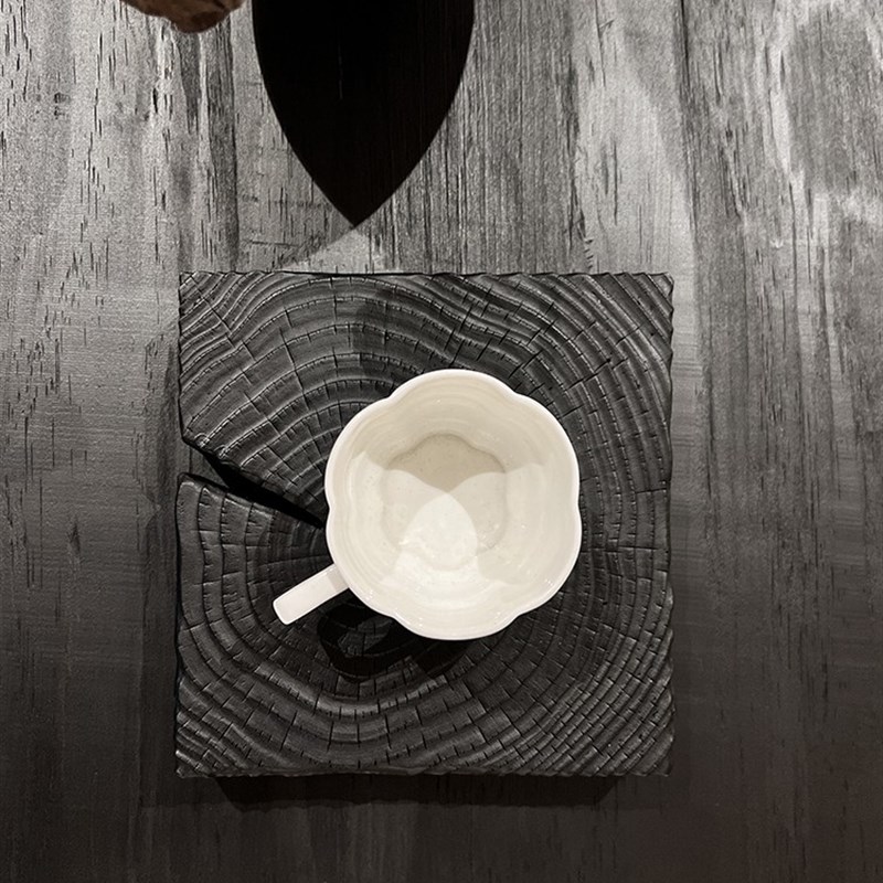 实木炭化木块侘寂风摆件艺术挂件墙面装饰壁饰家居复古玄关墙饰