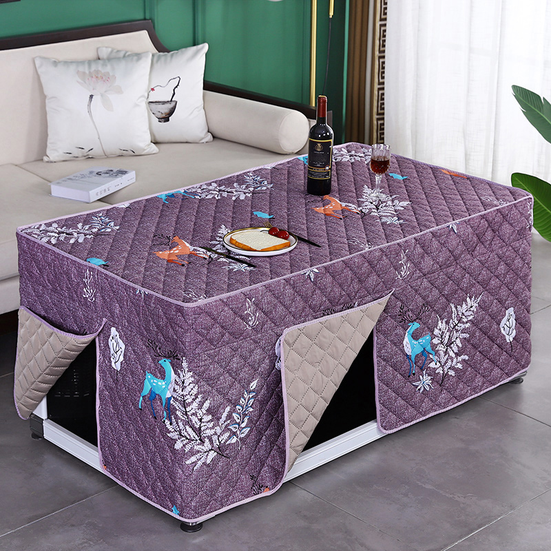 电炉烤火桌子罩加厚长方形茶几罩家用烤火罩电暖炉罩取暖桌罩