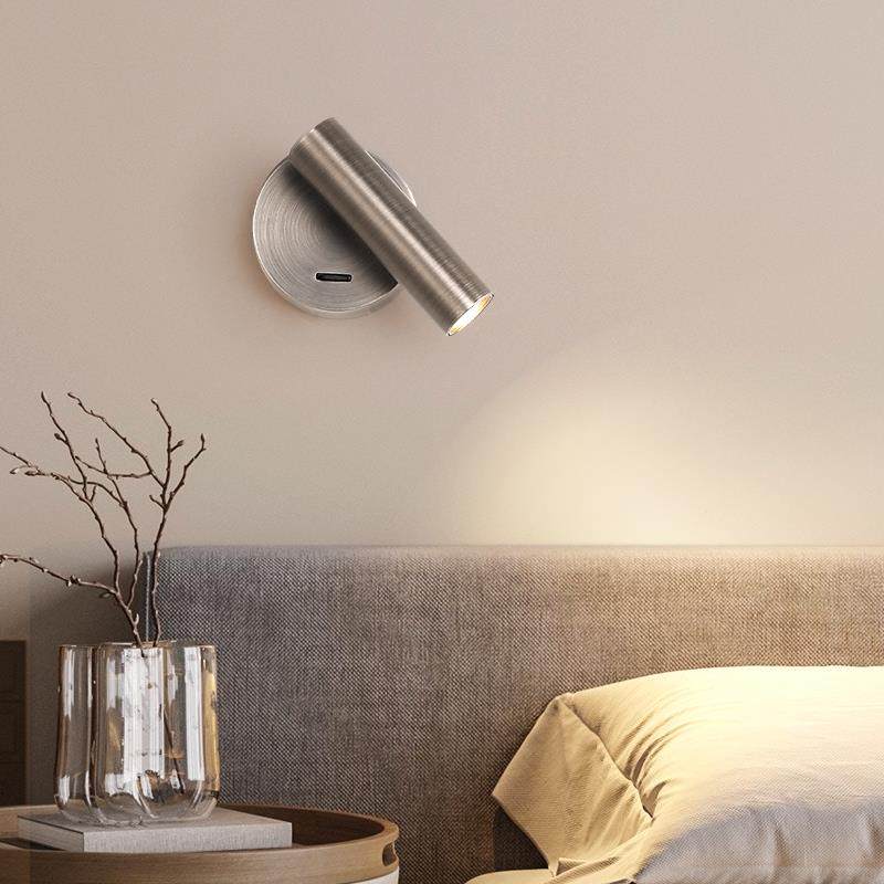 简约商用酒展民宿卧室L761厅ED床头阅带读壁灯店开关旋转床头阅读,家装灯饰光源,壁灯,淘宝优惠券,粉丝福利购,淘宝优惠卷