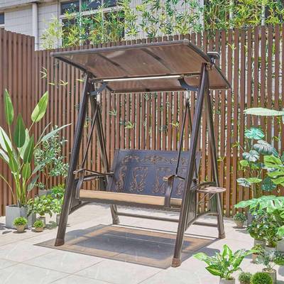 A字形秋新椅款户外能秋千庭院双三人吊家用太艾丽娅秋阳千阳台室