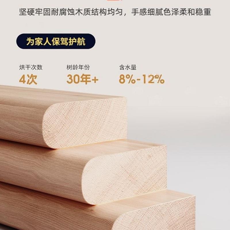 原木风落地书架实木靠墙柜子物柜家用收纳客子厅隔BZE储断柜柜格