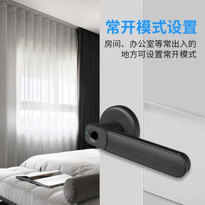 指纹锁轻奢高档锁单舌办公室门锁锁体锁家用木门球形替小DGP换智