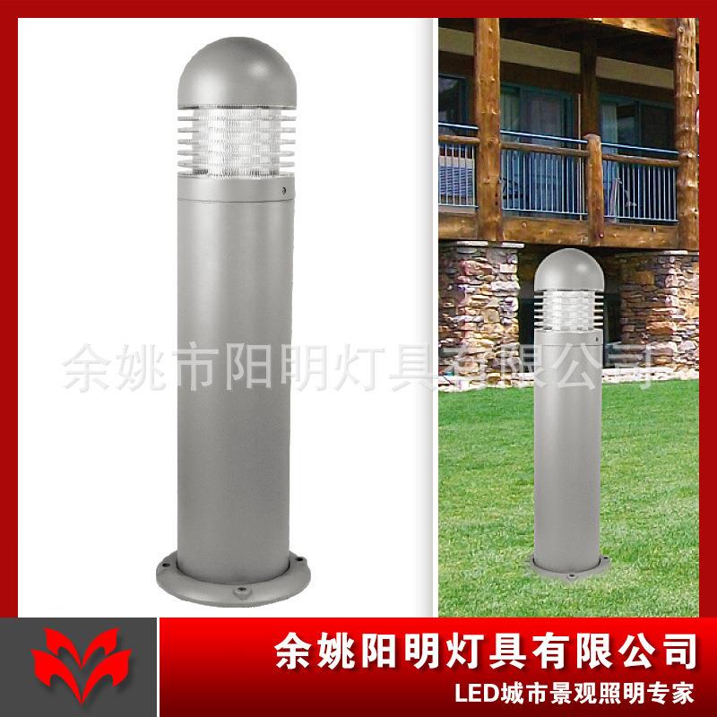 外花园le室形d草灯圆坪YM6205A柱长筒铝型材压铸铝草坪灯