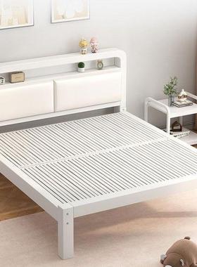 铁艺用床宿舍厚PHR铁加架床出租卧房1.2米1米铁床家用主双人床1.5