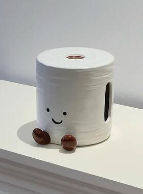 可爱盒卷纸IPQ纸巾家用桌客抽厅纸盒面摆件
