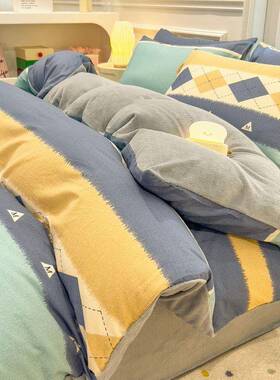 棉喷气印花卡通单全被纯棉套可面爱狗狗AB被套宿舍学RWN生家用