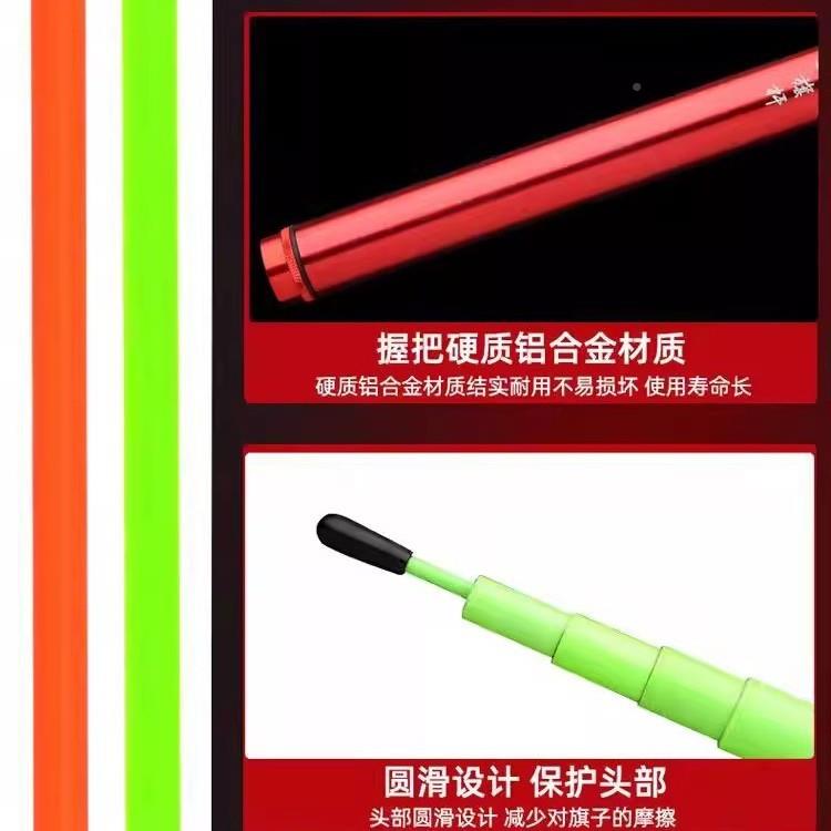 矿山地沙工漠越野车伸BCO缩旗杆外马人皮卡户警示旗杆自牧驾游装