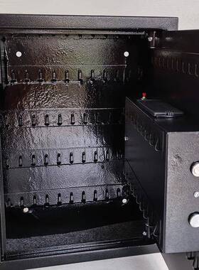 100K钥匙保险箱电子密+钥码匙开启家用重防盗箱双办RBY保险公保险