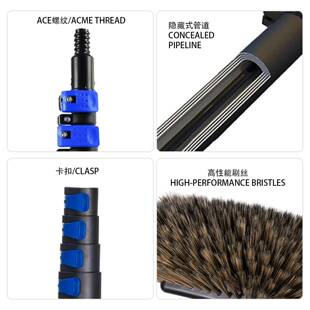 太阳能光DSA伏清板清洁套逊件铝合金伸杆洁工具通水刷跨境亚马缩