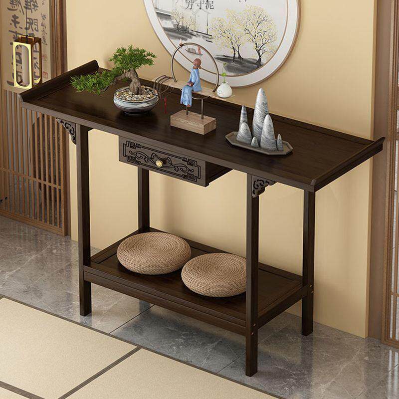 新中式桌LFH现代简玄关桌约条案供长桌条香案家用财神中堂台香火