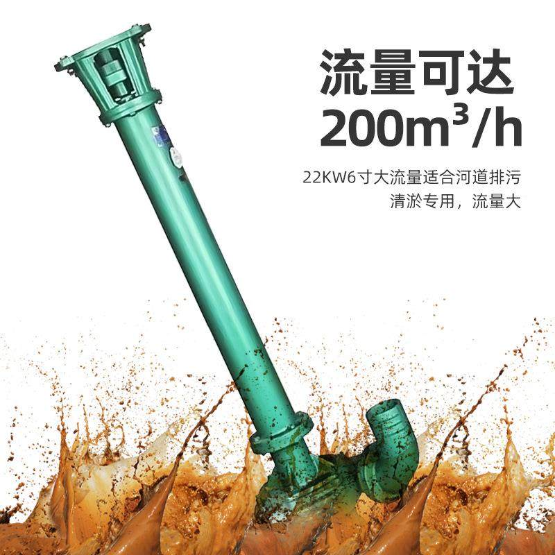 NL立式污水泥浆泵.5-2污2KW河泥道淤泥市政清624长轴耐磨不1堵塞