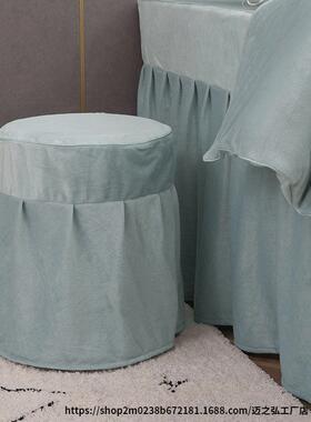 罩四件套床四季通用床罩高档XcDH5Bf5按摩床单床院专用套带洞