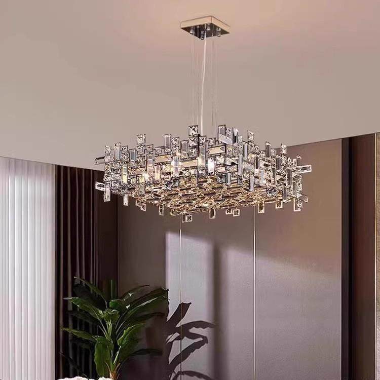 意式轻奢水客厅吊灯卧创意高档大晶气别墅设师主73室餐厅计中山灯,家装灯饰光源,智能吊灯,淘宝优惠券,粉丝福利购,淘宝优惠卷