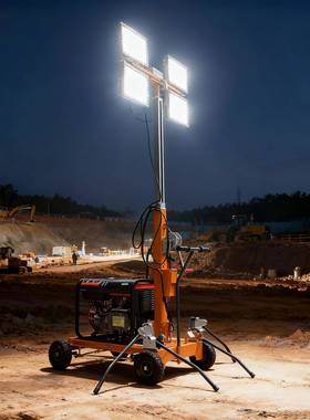 5米7SZA米9米户外施工升降移照明灯车STIK动E移动O照明R灯塔防