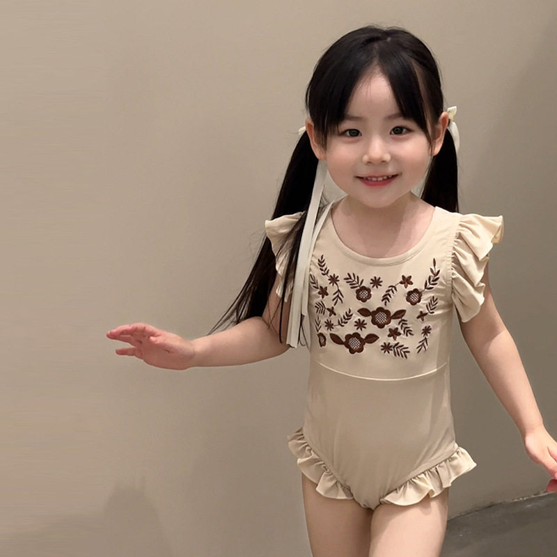 2025新款女童韩版可爱连体泳衣