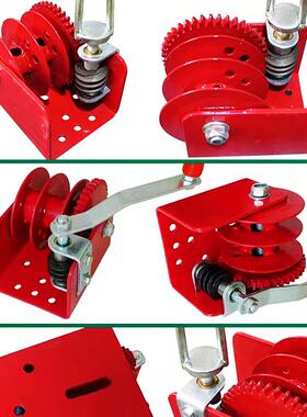 养殖场水线料吊线绞盘场大手棚升降GLT猪器动摇把环式绞盘通风窗