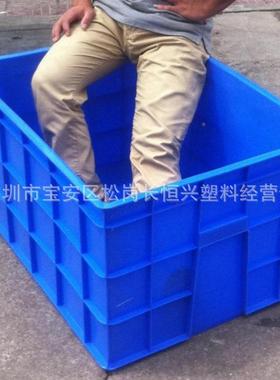 直销5加厚特大号8箱0塑料胶箱胶桶60896鱼泡砖桶物料流箱物周转箱