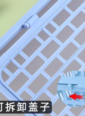 收纳文整件架公办室桌纳面文件理文件栏单个塑料收tb-71161盒带盖