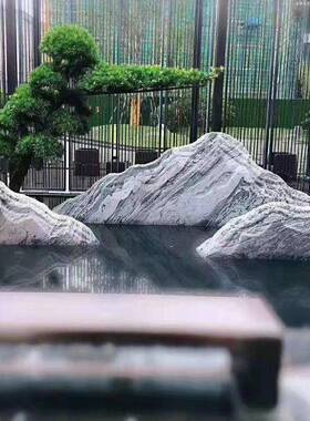 雪浪观石切片组合泰石121301户外天然石头景石山林庭院室内造景园