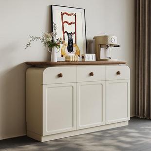 实木中古风餐边柜202XHQ5新款 墙一靠体储物桃柜胡复木斗柜小户型