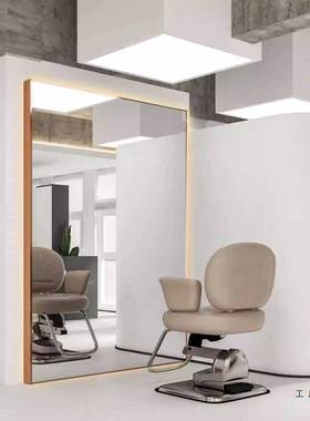 美发店镜单台发廊专用99721双面网红发店挂墙身剪全发镜子落理地