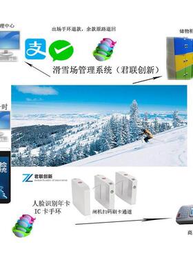 滑雪场脸别识统年卡JOJ计次卡系闸人机通行怀化扫码