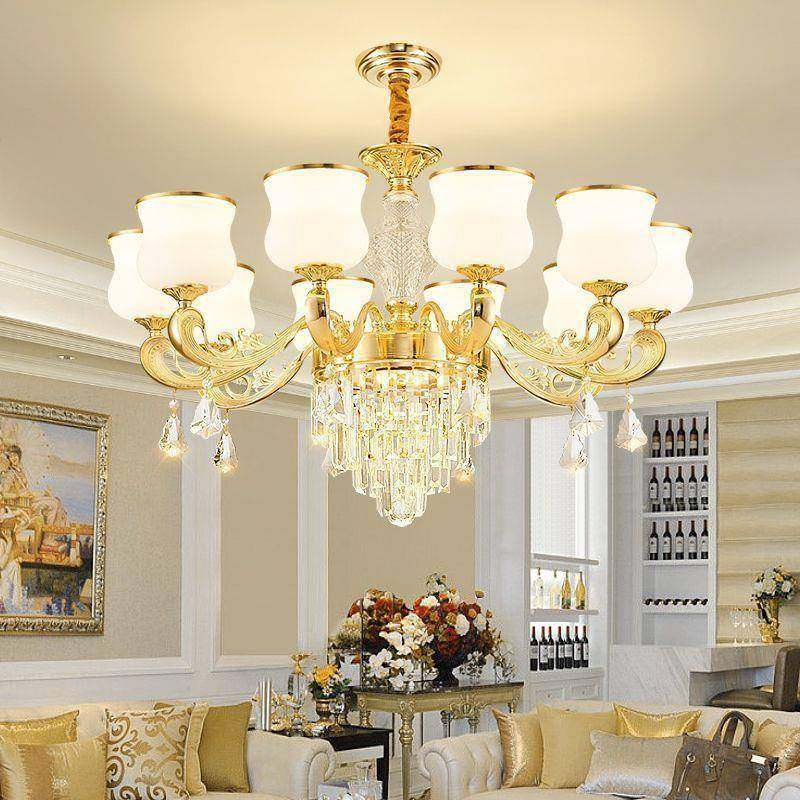欧式水晶厅吊743灯客大灯轻墅奢气新款别大厅主灯锌合金餐厅卧室,家装灯饰光源,智能吊灯,淘宝优惠券,粉丝福利购,淘宝优惠卷